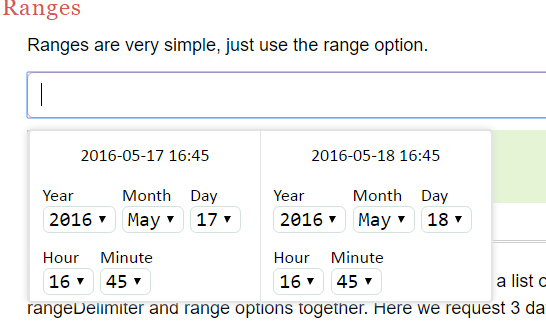 jQuery Intimidatetime